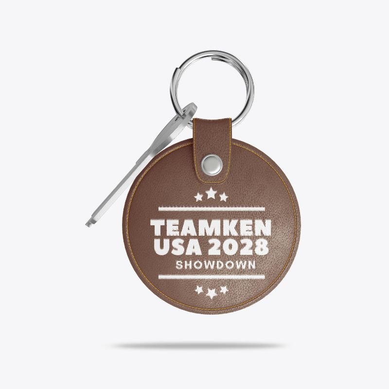 Brown Leather Car Key