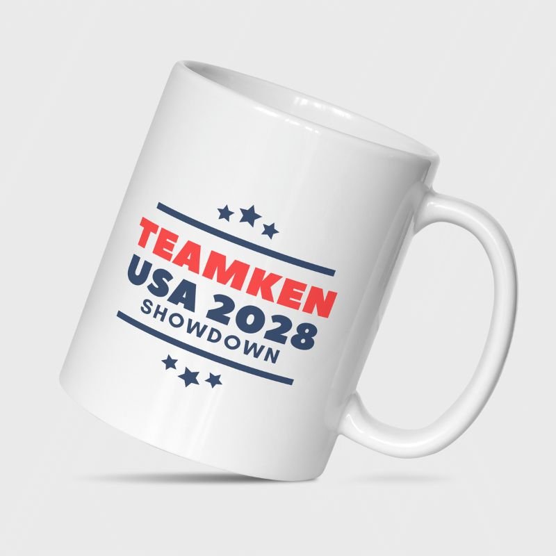 Team Ken White Ceramic Mug